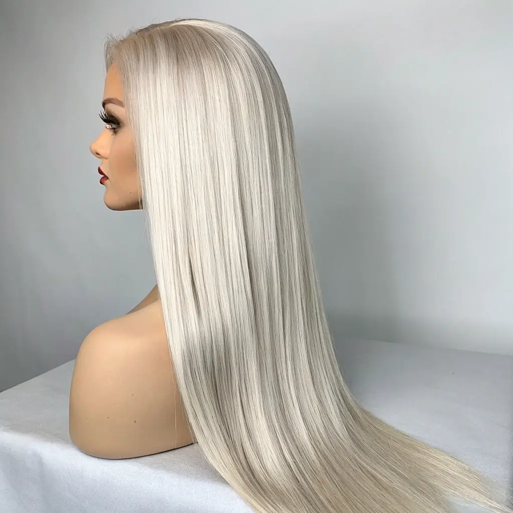 Lace-Front Wigs - Caramel Highlights